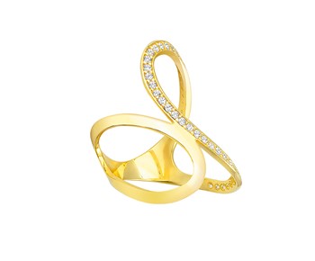 New style gold glamorous ring in K14
										