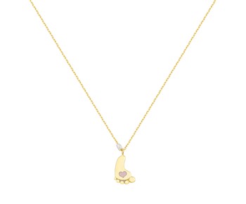 Gold fashion necklace in 14K
										