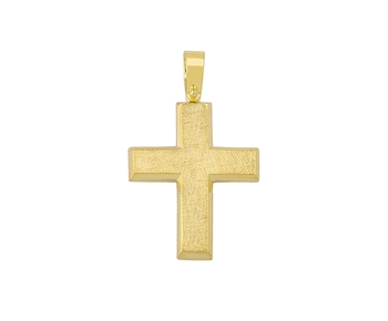 Gold handmade cross in 14K