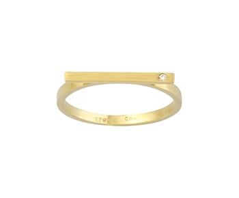 Gold fashion ring in 14K