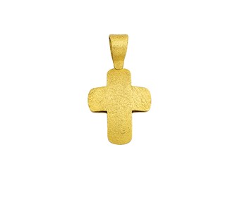 Gold handmade cross in 18Κ
										