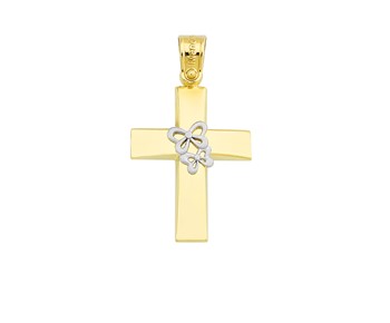 Gold cross in 14Κ 
										