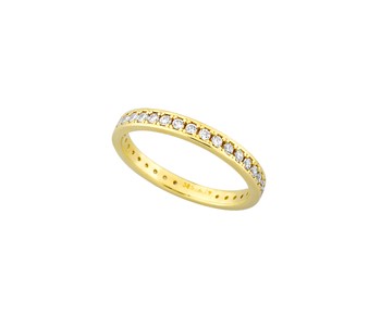 Gold ring with stones 14K
										