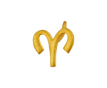 Gold horoscope pendant aries  in K14
										