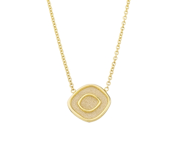 Gold handmade fashion necklace in 14K