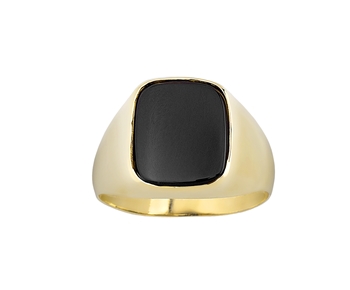 Gold mens ring  in 14Kwith onyx stone