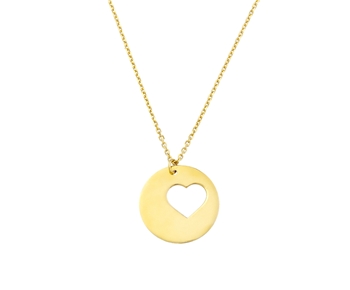 Gold fashion necklace in 14K