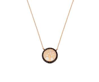 Gold fashion necklace in 14K