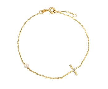 Gold fashion bracelet in 14K