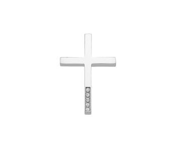 Gold cross in 14K with gems 