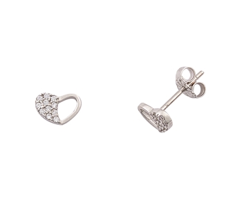 Χρυσα σκουλαρικια Κ14 καρδιες