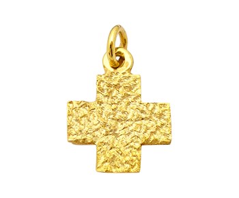 Gold cross in K14
										