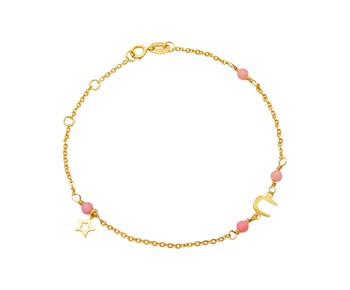Gold baby bracelet in K9 
										